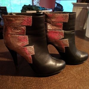 Black and Silver Michael Antonio Boots